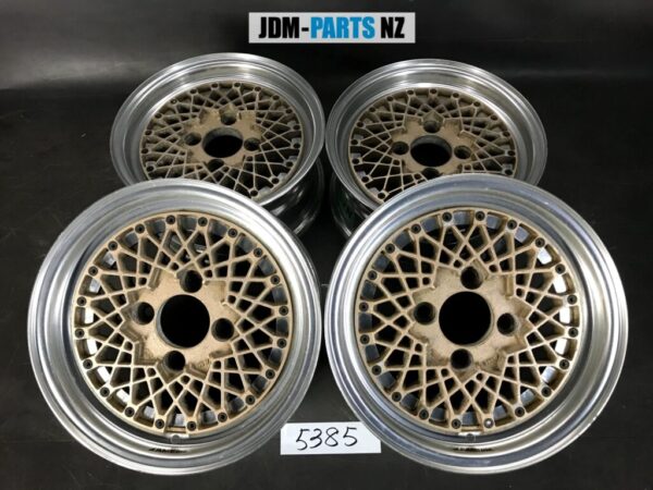 ENKEI AME 982 MESH 3 piece 14x6j +17 4x114.3 CB » JDM-PARTS NZ