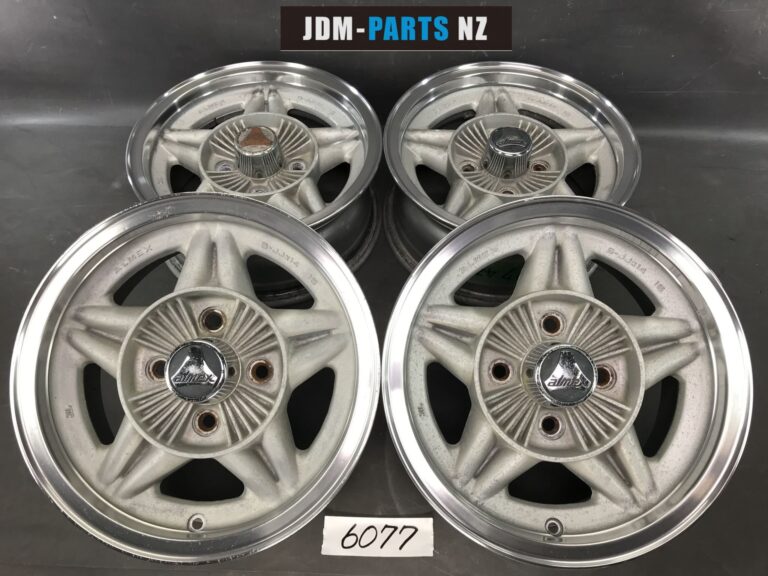 YOKOHAMA ALMEX YSH With Original Caps 14x6j +15 4x114.3 CB70 x4 » JDM-PARTS NZ