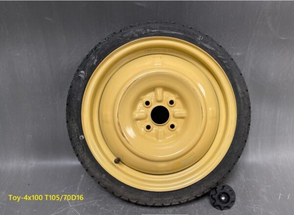 Space saver TOYOTA VITZ YARIS ALLEX bB MR-S SIENTA Temper tyre With Screw » JDM-PARTS NZ